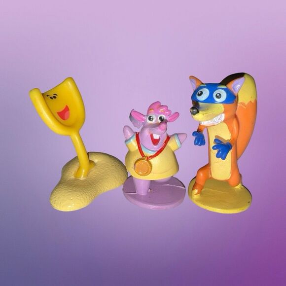 Nick Jr Dora The Explorer Tico & Swiper & Blues Clues Shovel Cake Topper  A12 - Picture 7 of 9